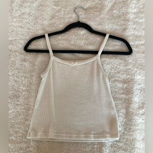 *Bundle deal* Brandy Melville Off White Ribbed Tank Top